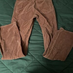 Straight Leg Corduroy Jeans - Brown